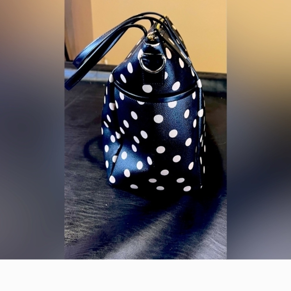 Kate Spade Adaira Wellesley Black Polka Dot Tote - Picture 8 of 12